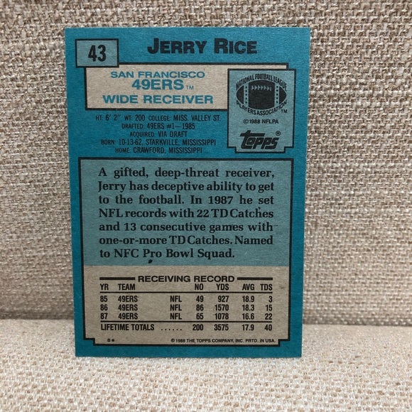 Topps All Pro Jerry Rice - Picture 2 of 2